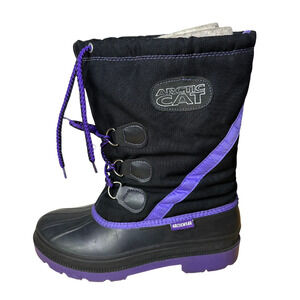 Vintage Arctic Cat ArcticWear Boots Men 8 Winter Waterproof Insulated Snowmobile